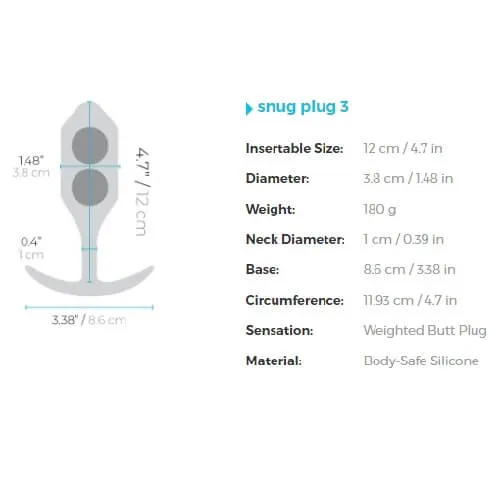 Weighted Snug Plug 3