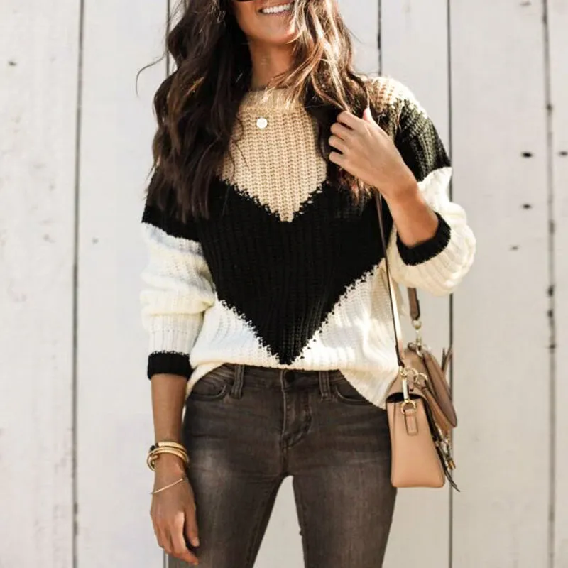 Wide Angle Knitted Sweater