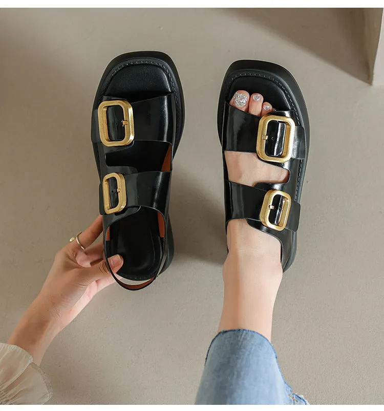 Women Fashion Leather Outdoor Casual Sandals