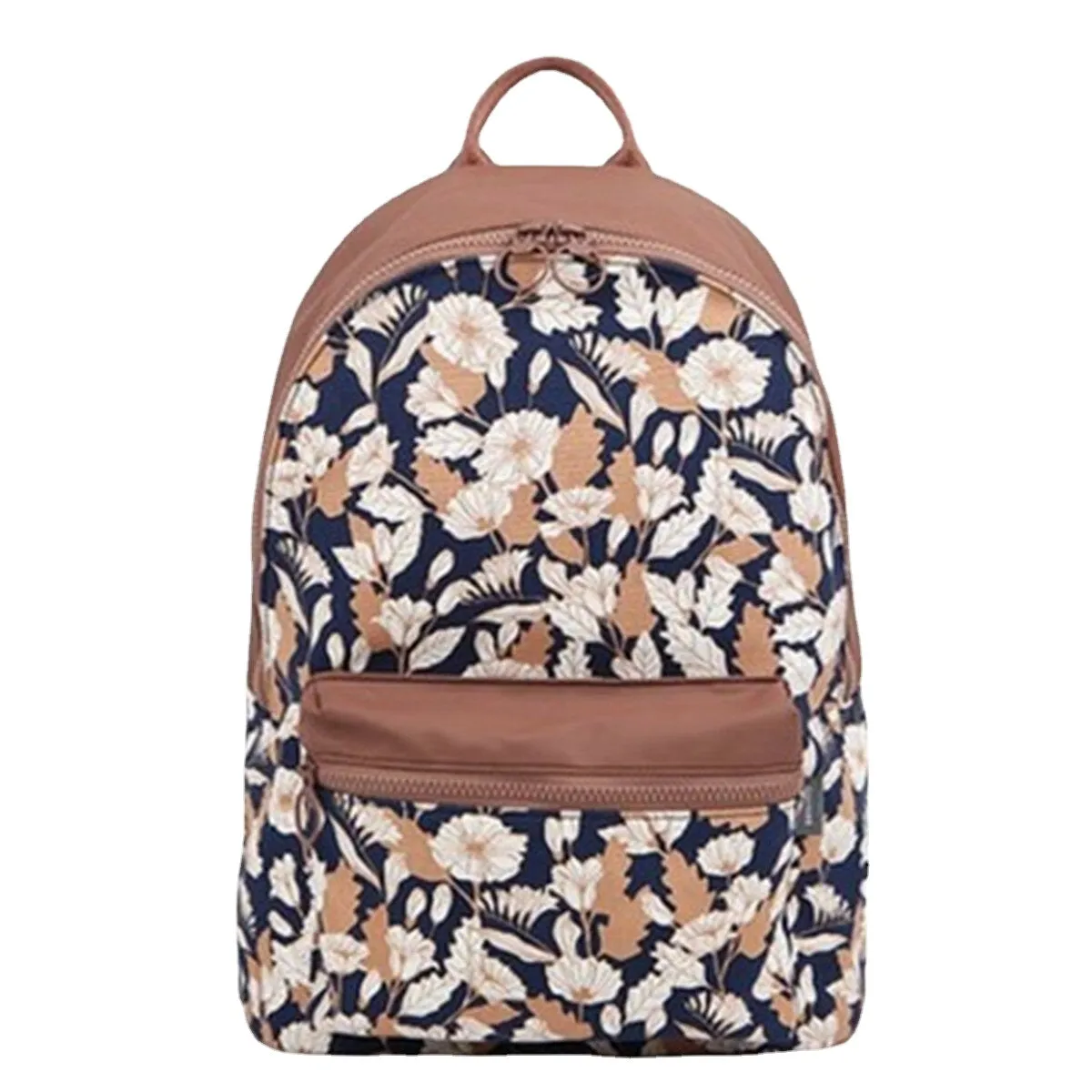 Women Flamingo Cartoon Printing Backpack Floral Casual Girl School Bag