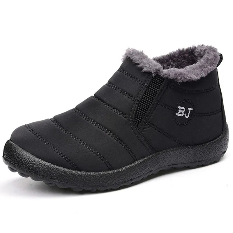 Women's Boots Slip On Winter Shoes, Waterproof Ankle Boots