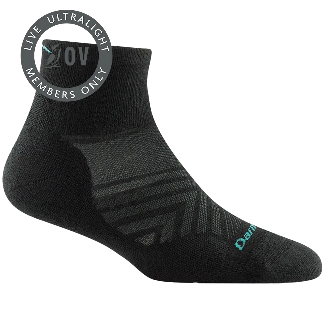 Women's Darn Tough 1/4 Length Ultra-Lightweight Running Socks