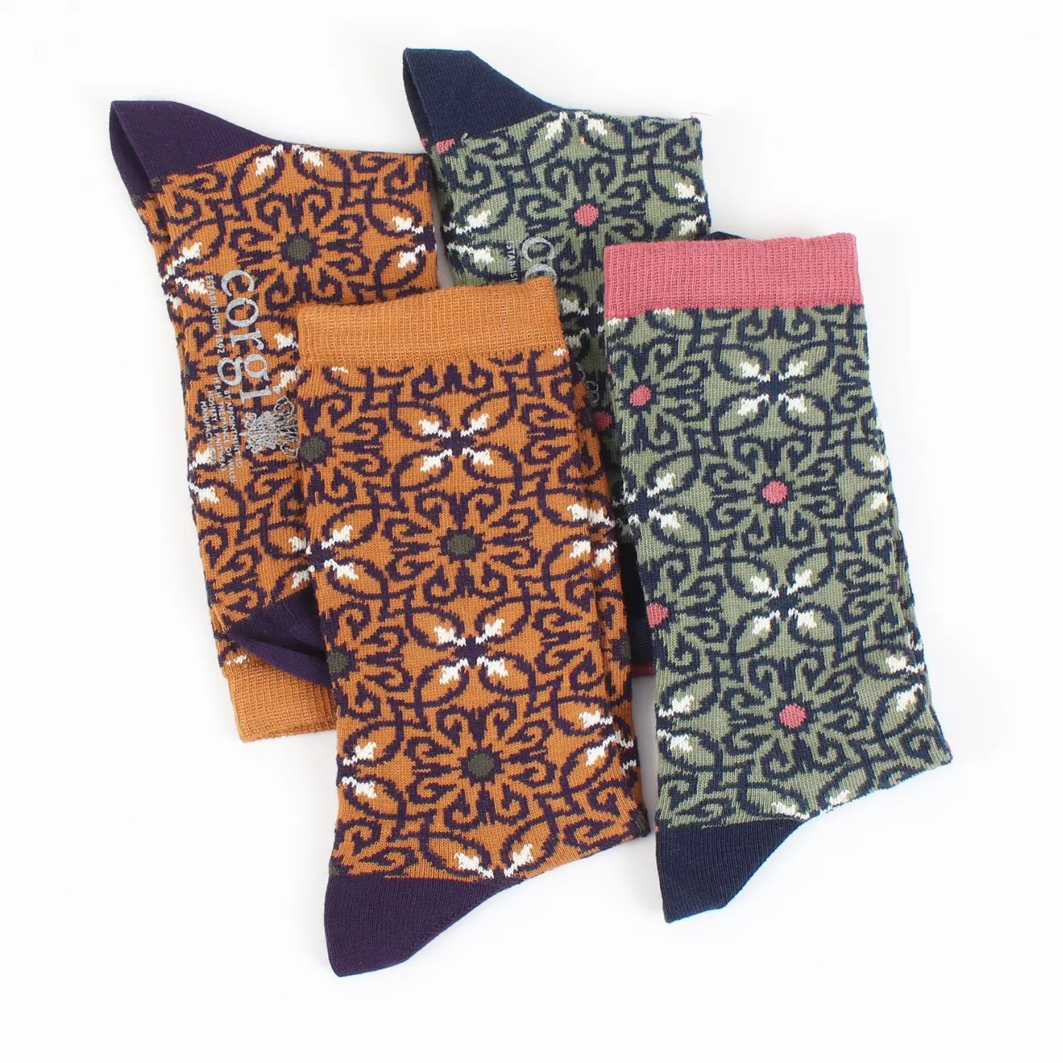 Women's Mosaic Cotton Socks