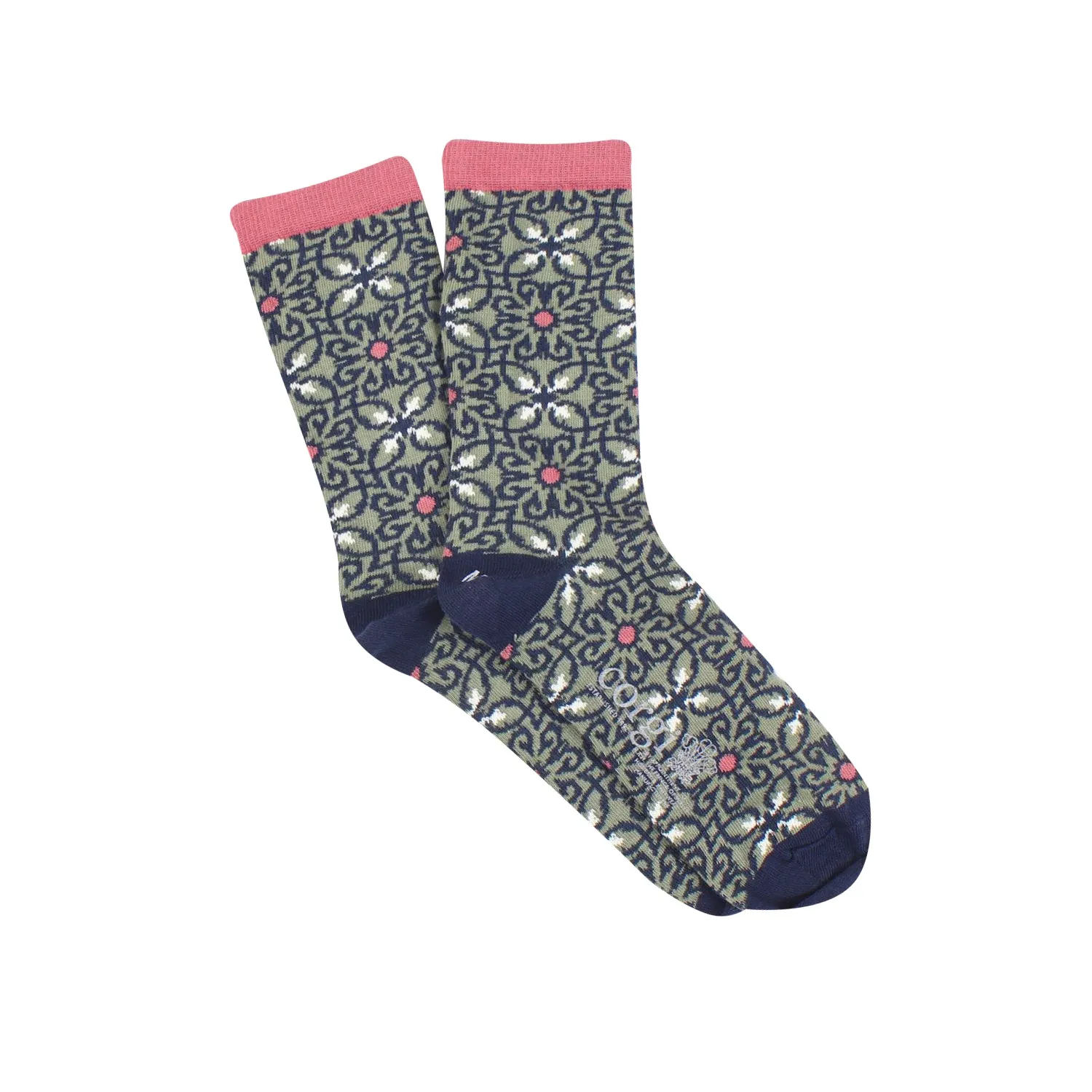 Women's Mosaic Cotton Socks