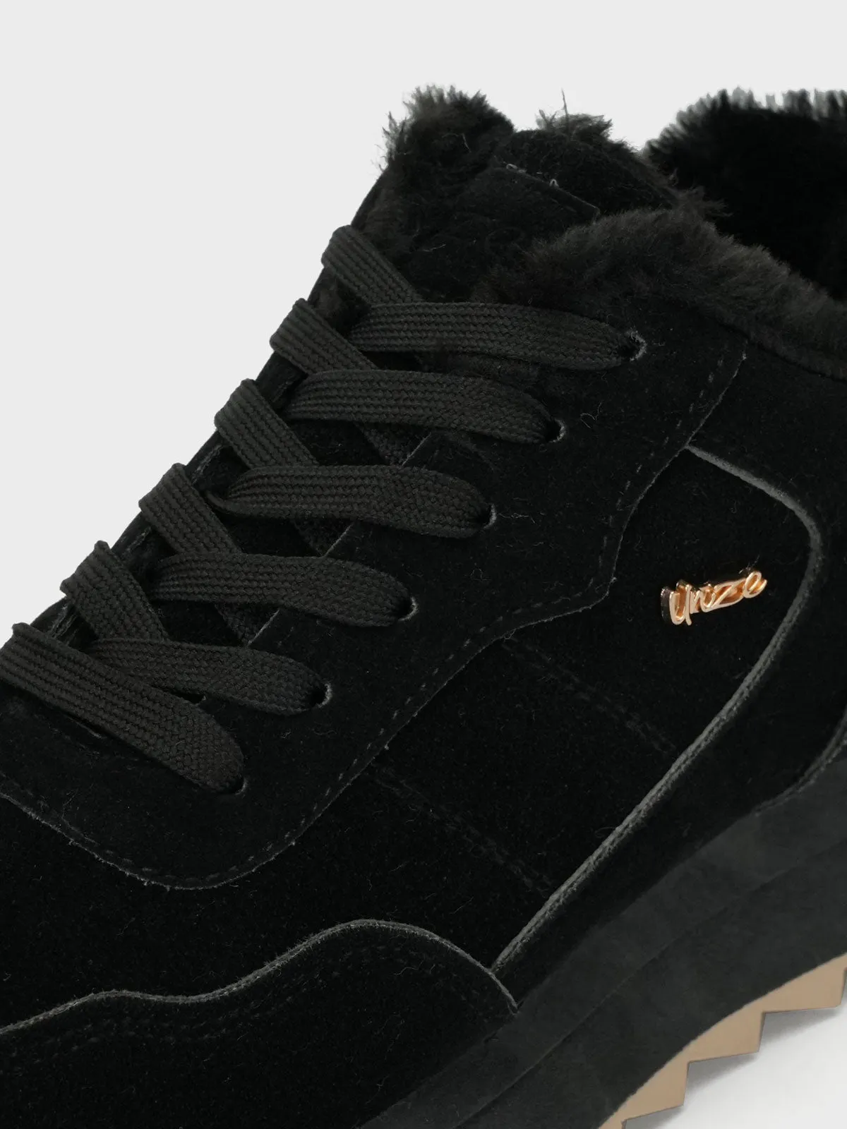 Womens "JABARI" Laced Up Sneakers