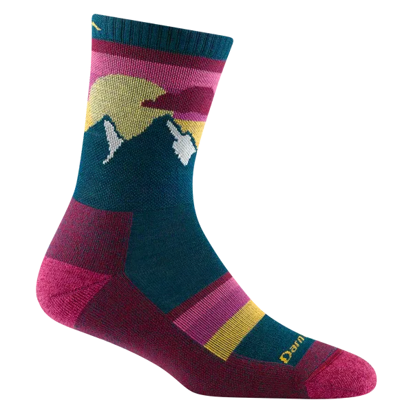 Women's Sunset Ledge Micro Crew Lightweight Hiking Sock - Dark Teal