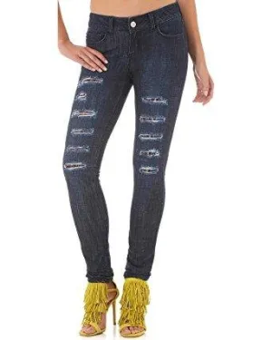 Wrangler Women's Mae Premium Patch Sits Above the Hip Jeans - 09MWSSP