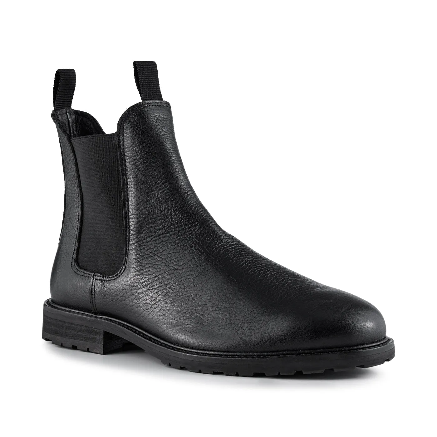 York chelsea boot leather - BLACK