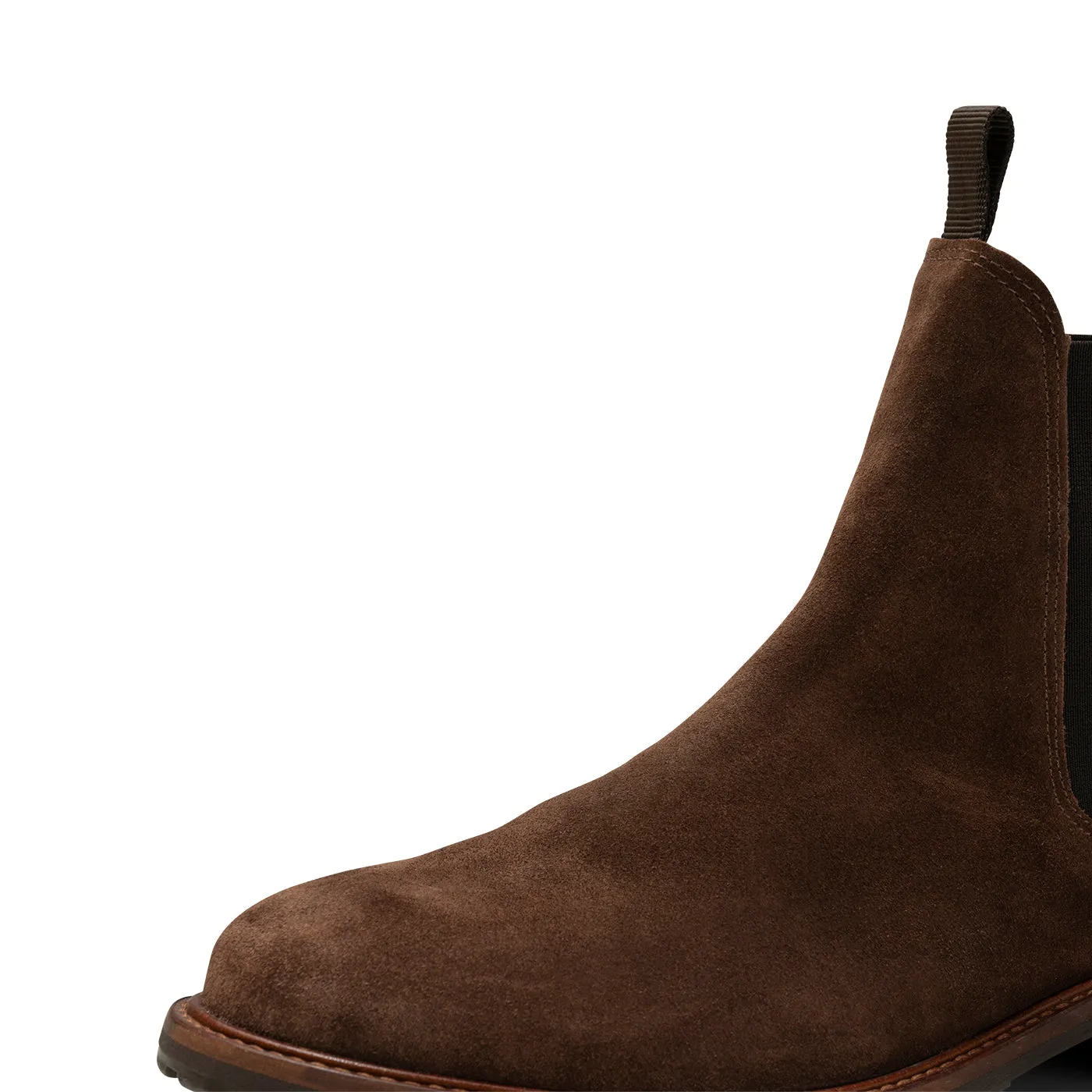 York chelsea boot suede - CHOC BROWN