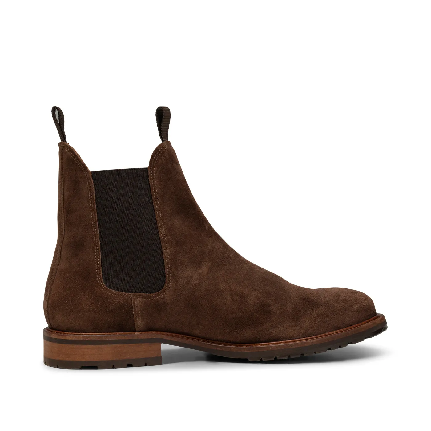 York chelsea boot suede - CHOC BROWN