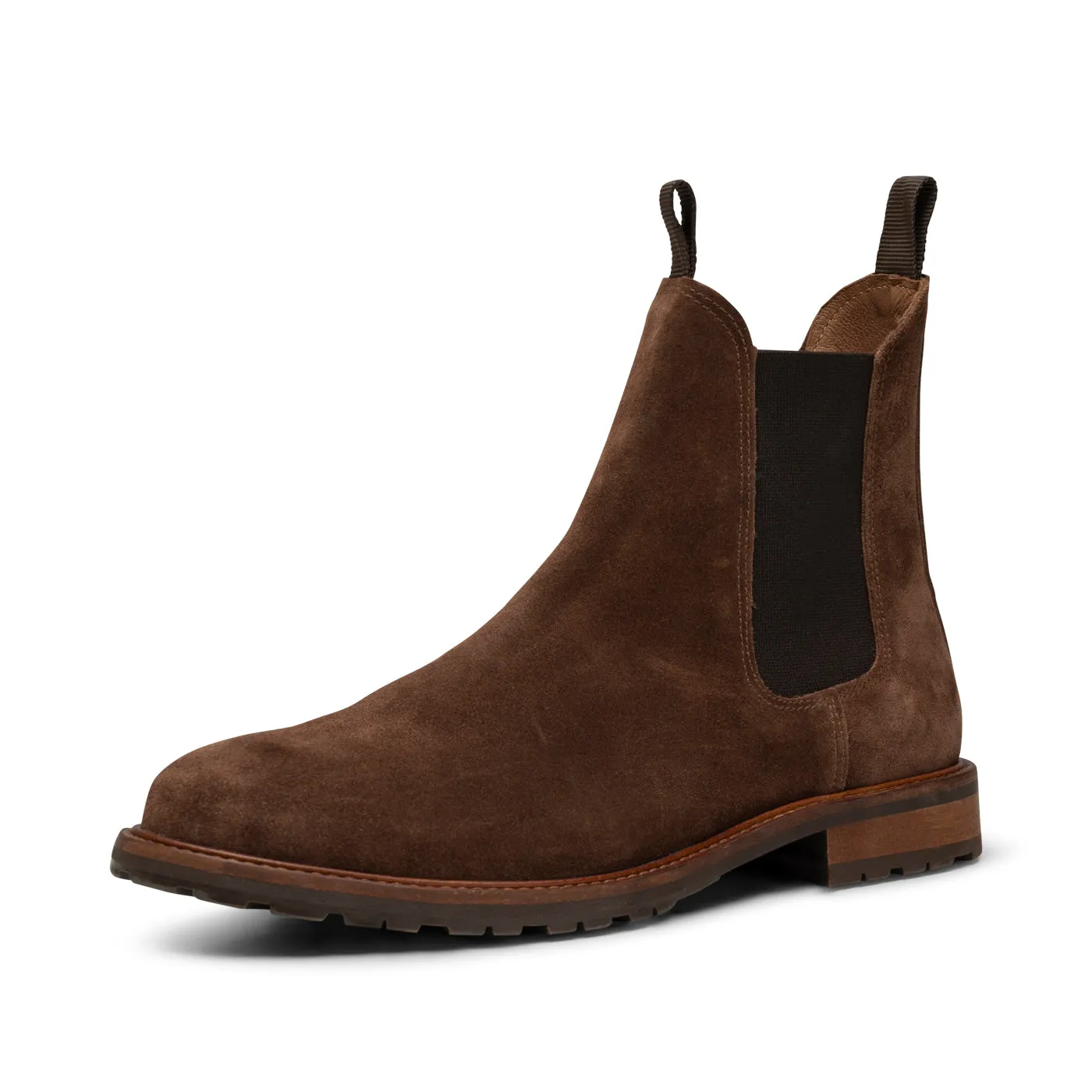 York chelsea boot suede - CHOC BROWN